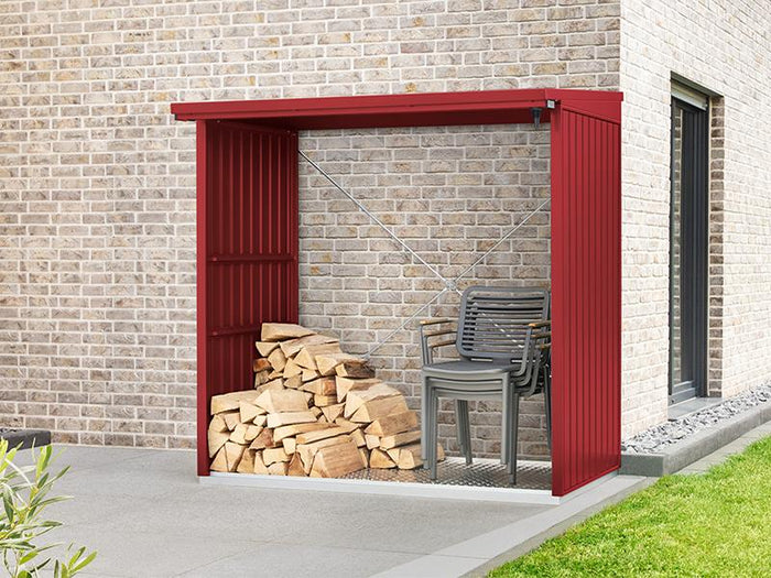 EcoStar Kaminholzregal ,TREND-V,TYP2, Purpurrot