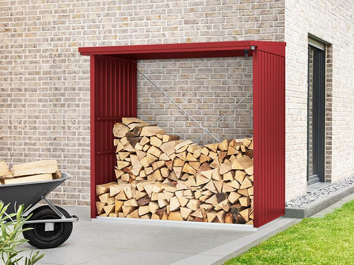 EcoStar Kaminholzregal ,TREND-V,TYP2, Purpurrot