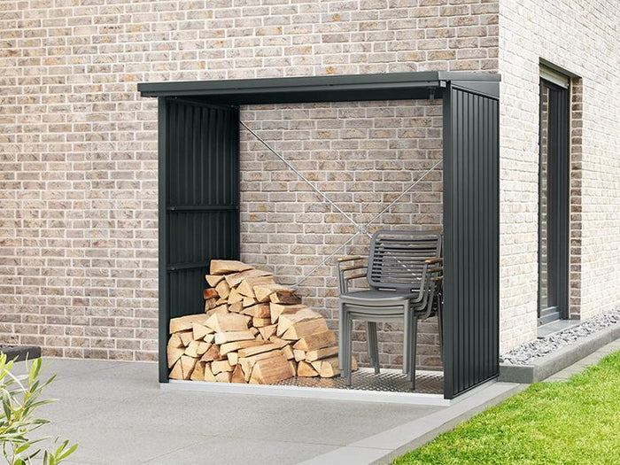 EcoStar Kaminholzregal ,TREND-V,TYP2, Anthrazitgrau