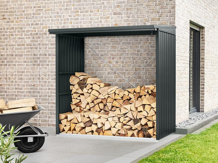 EcoStar Kaminholzregal ,TREND-V,TYP2, Anthrazitgrau