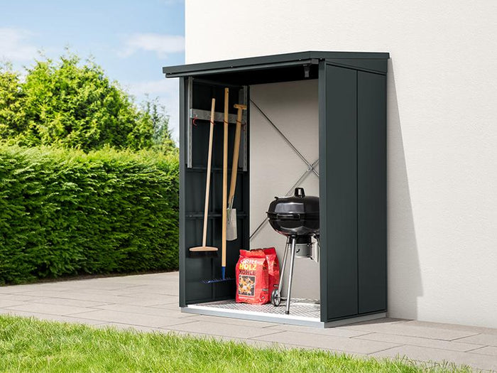 EcoStar Kaminholzregal, ELEGANT-V, TYP1, Anthrazitgrau