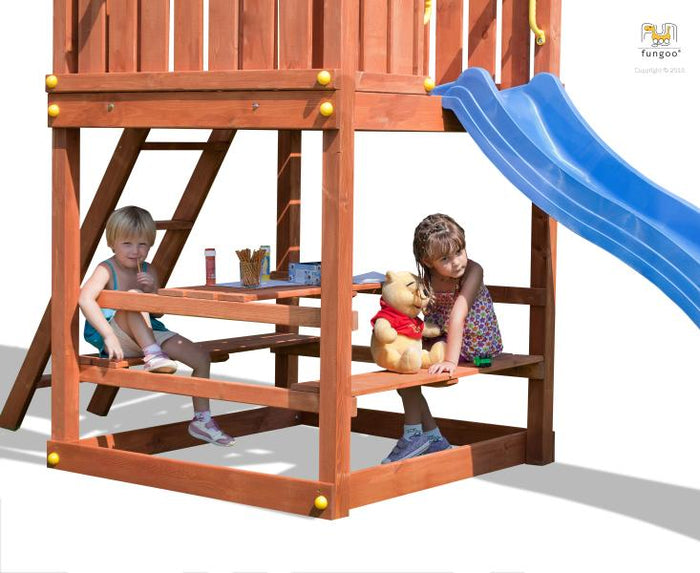 FREE TIME Module (Picknicktisch mit Sitzmöglichkeit) für MyHouse, Myside, MySpace / NADELHOLZ teak i