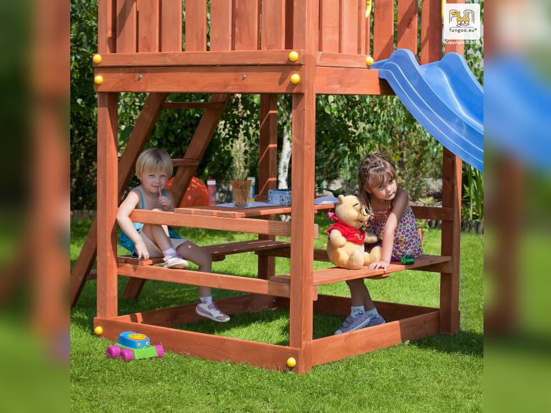 FREE TIME Module (Picknicktisch mit Sitzmöglichkeit) für MyHouse, Myside, MySpace / NADELHOLZ teak i