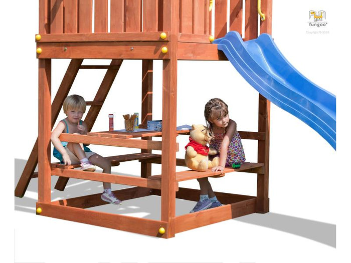 FREE TIME Module (Picknicktisch mit Sitzmöglichkeit) für Fortress & Paradise / NADELHOLZ teak impr.