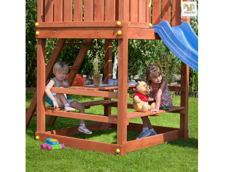 FREE TIME Module (Picknicktisch mit Sitzmöglichkeit) für Fortress & Paradise / NADELHOLZ teak impr.