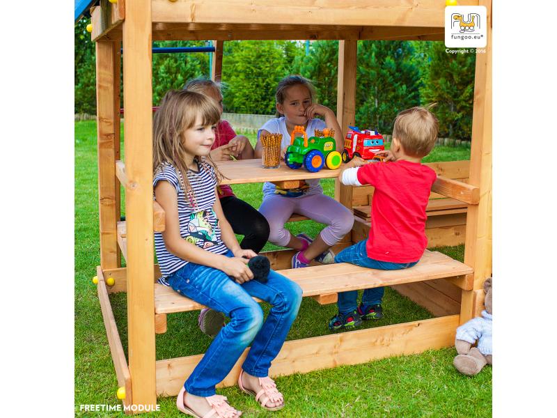 FREE TIME Module (Picknicktisch mit Sitzmöglichkeit) für Fortress & Paradise / NADELHOLZ teak impr.