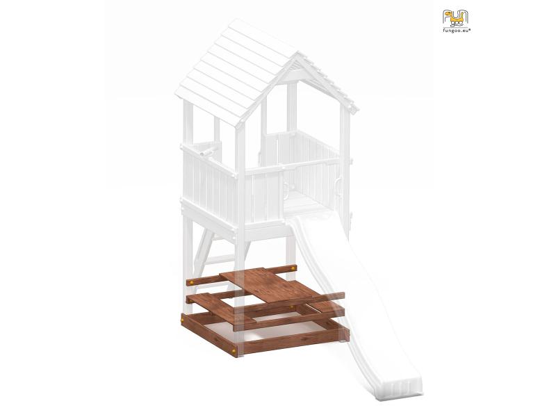 FREE TIME Module (Picknicktisch mit Sitzmöglichkeit) für Fortress & Paradise / NADELHOLZ teak impr.