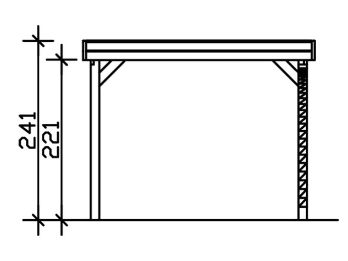 Friesland nussbaum Set 5 mit einem Einfahrtsbogen 314 x 555 cm