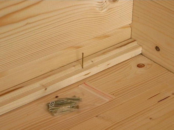 Fußboden inkl. Fundamenthölzer für Venlo B natur