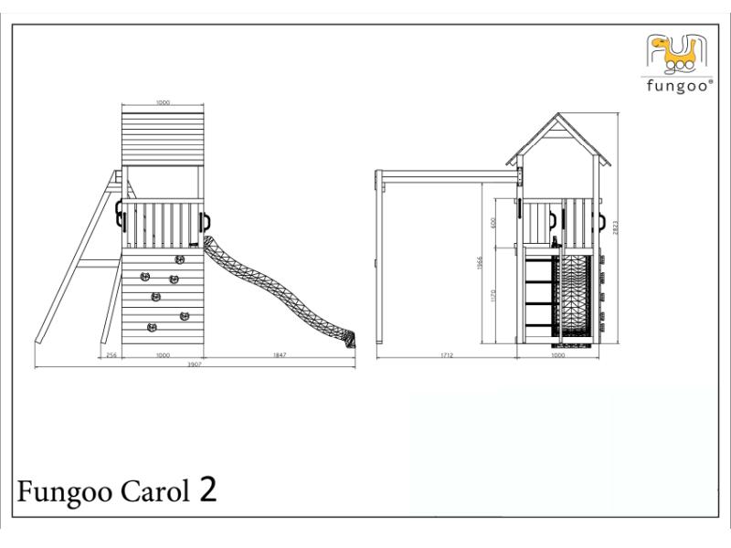 FUNGOO CAROL2 / NADELHOLZ grau&weiss