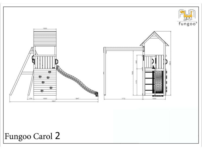 FUNGOO CAROL2 / NADELHOLZ grau&weiss
