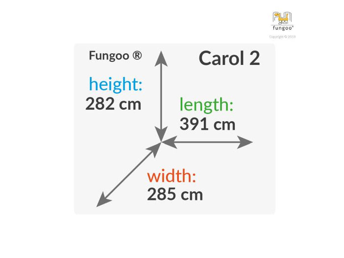 FUNGOO CAROL2 / NADELHOLZ grau&weiss