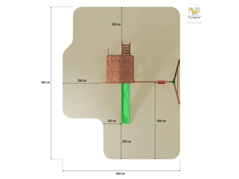 FUNGOO FORTRESS Move+ / NADELHOLZ teak impr.