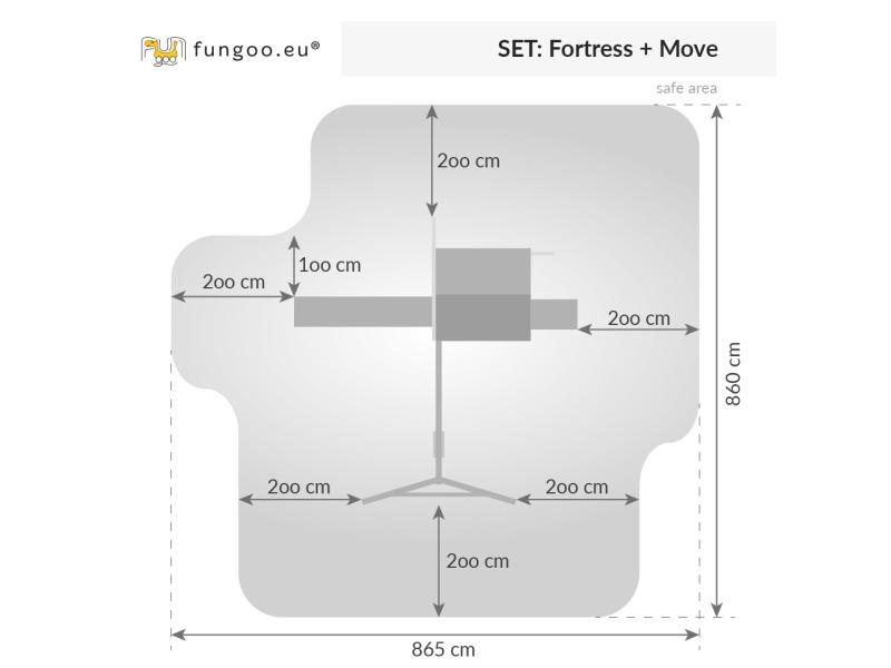 FUNGOO FORTRESS Move+ / NADELHOLZ teak impr.