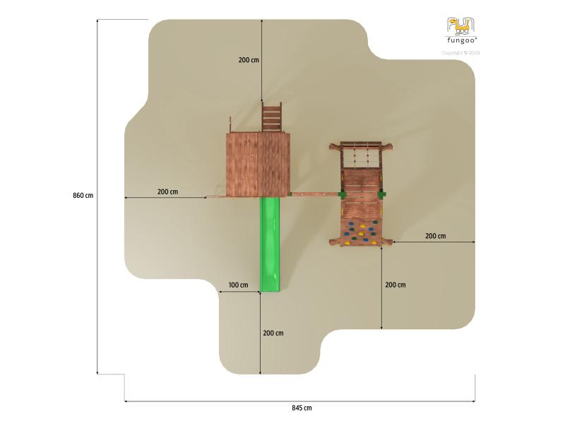 FUNGOO FORTRESS Spider+ / NADELHOLZ teak impr.