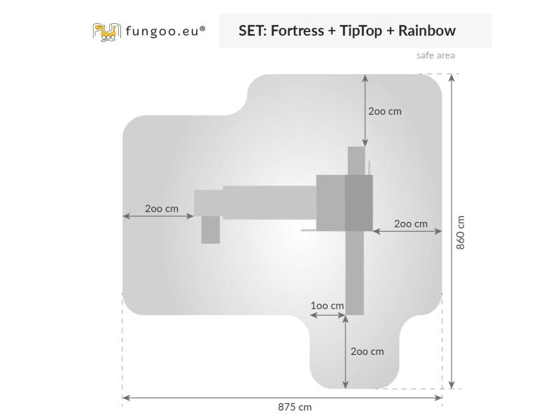 FUNGOO FORTRESS TIPTOP Rainbow / NADELHOLZ teak impr.