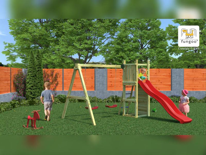 FUNGOO FUNNY 3 mit Doppelschaukel / NADELHOLZ KDI