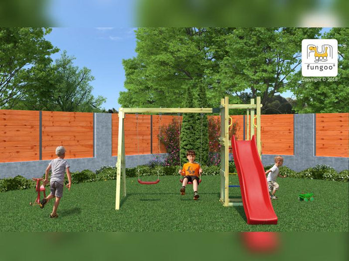 FUNGOO FUNNY 3 mit Doppelschaukel / NADELHOLZ KDI