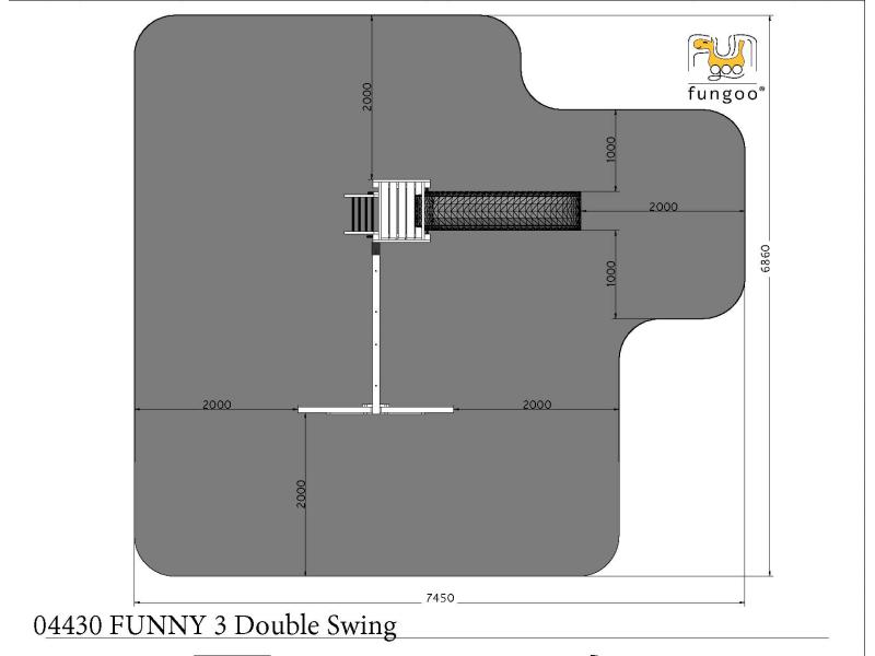 FUNGOO FUNNY 3 mit Doppelschaukel / NADELHOLZ KDI
