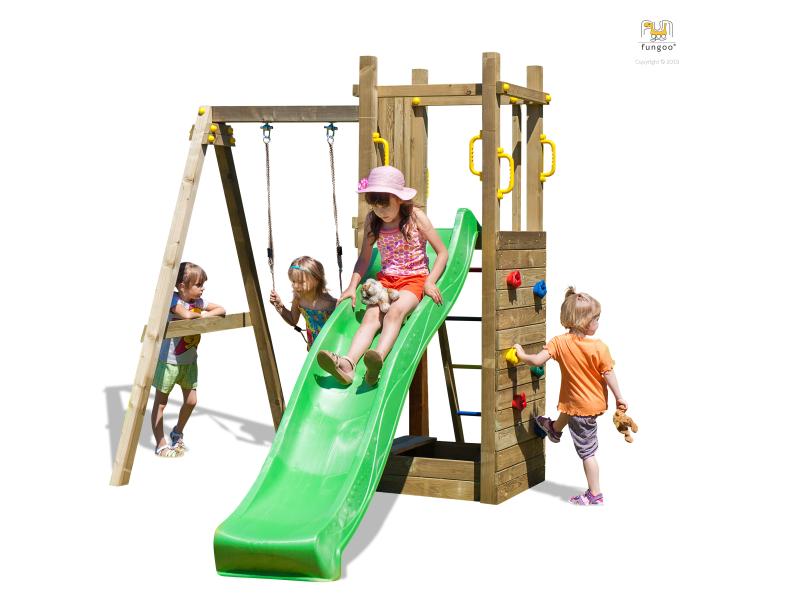 FUNGOO FUNNY3 mit Sandkasten und Schaukel / NADELHOLZ KDI