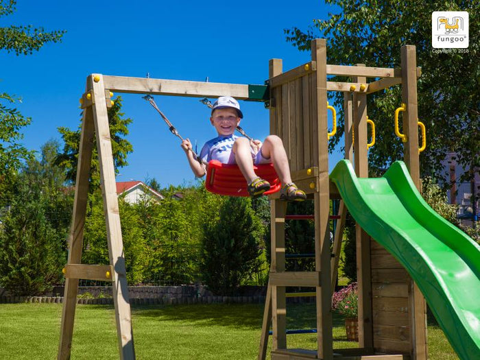 FUNGOO FUNNY3 mit Sandkasten und Schaukel / NADELHOLZ KDI