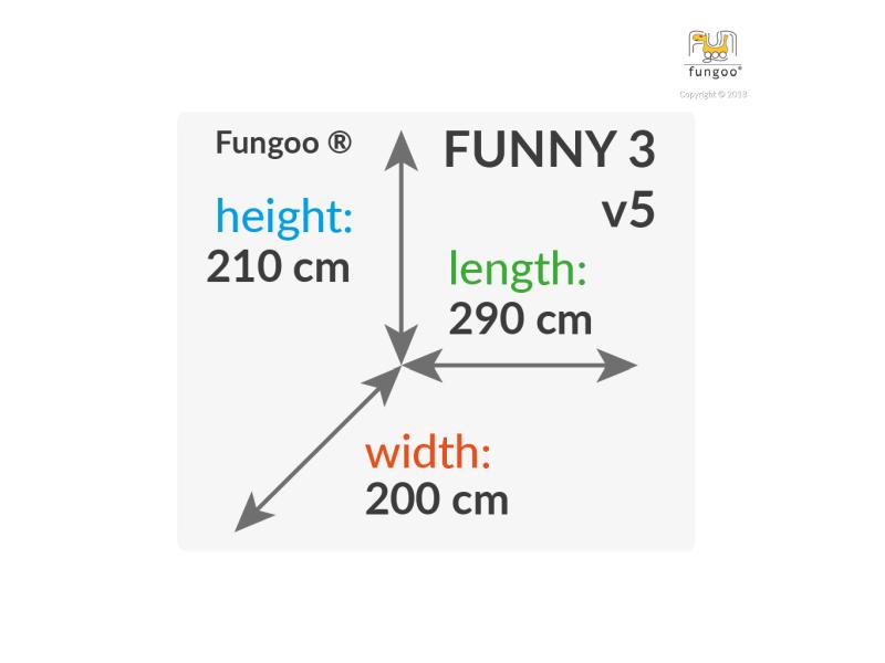 FUNGOO FUNNY3 mit Sandkasten und Schaukel / NADELHOLZ KDI