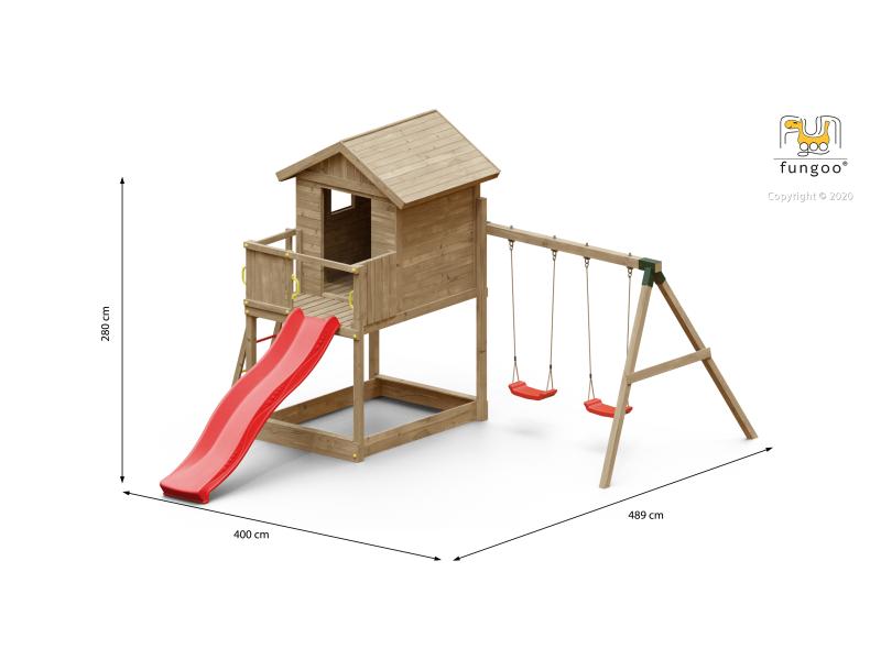 FUNGOO GALAXY S mit Doppelschaukel / NADELHOLZ KDI