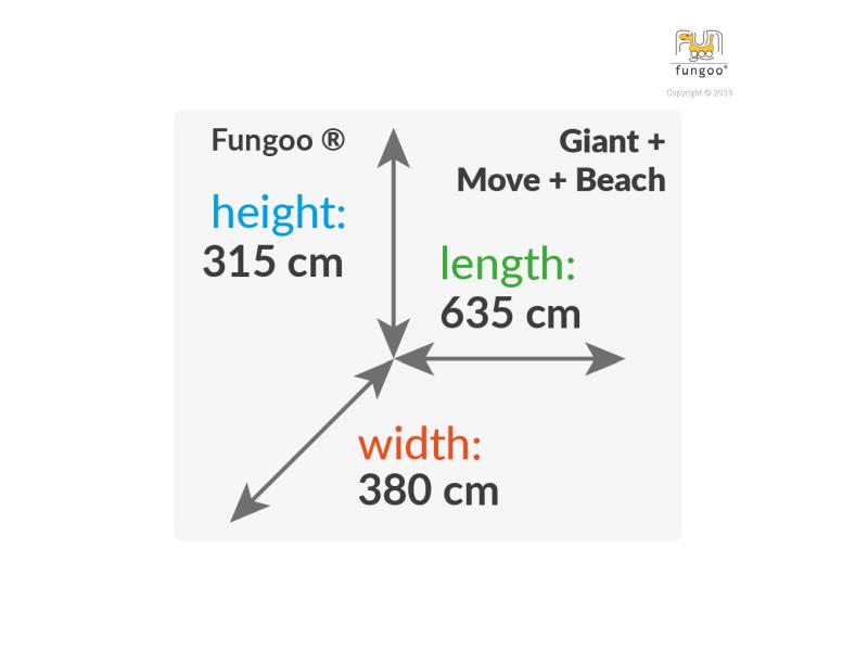 FUNGOO GIANT Move+ Beach / NADELHOLZ teak impr.