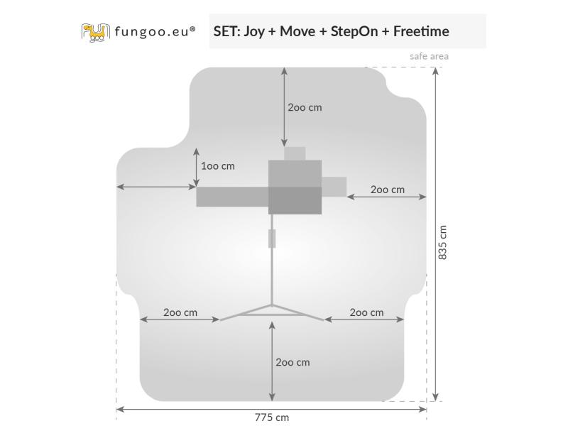FUNGOO JOY Move+ Step On Free Time / NADELHOLZ teak impr.