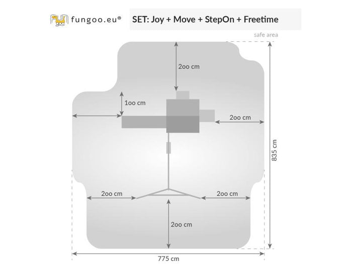 FUNGOO JOY Move+ Step On Free Time / NADELHOLZ teak impr.