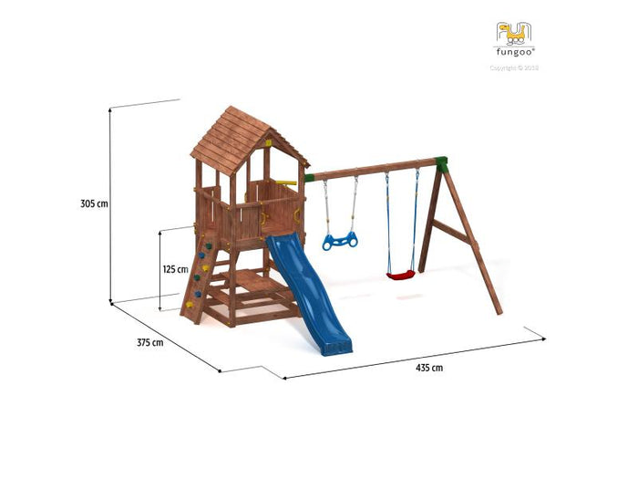 FUNGOO JOY Move+ Step On Free Time / NADELHOLZ teak impr.