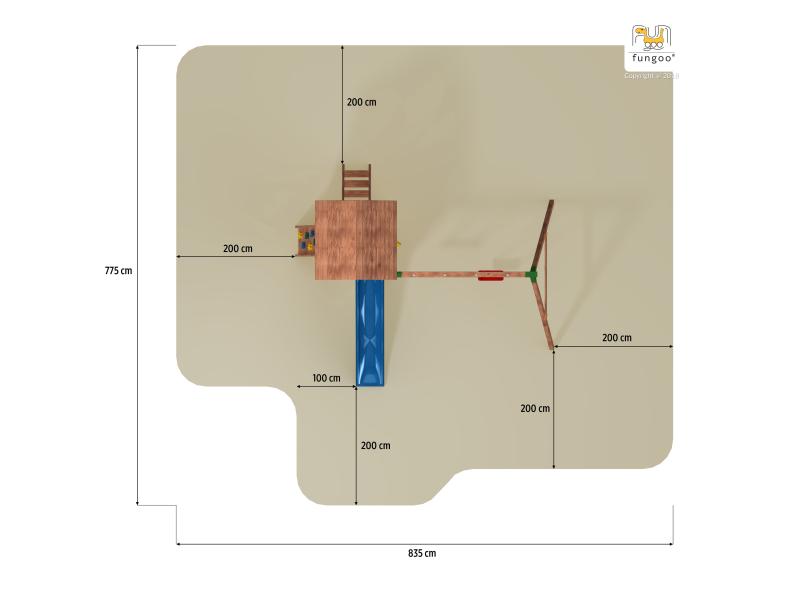 FUNGOO JOY Move+ Step On Free Time / NADELHOLZ teak impr.