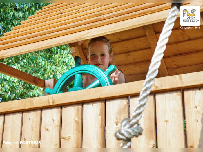 FUNGOO MAXI SET FUN GYM (FORTRESS TIPTOP Rainbow Spider+) / NADELHOLZ teak impr.