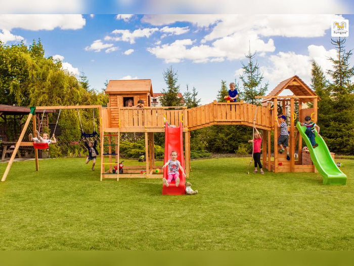 FUNGOO MAXI SET SMILE FARM (My_SPACE_XL FORTRESS Toybox Rainbow Move+) / NADELHOLZ teak impr.