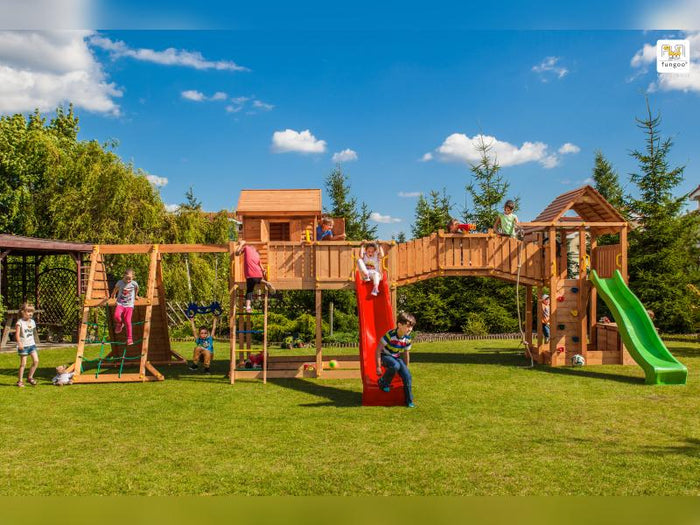 FUNGOO MAXI SET SPIDER LAND (My_SPACE_XL FORTRESS Toybox Rainbow Spider+) / NADELHOLZ teak impr.