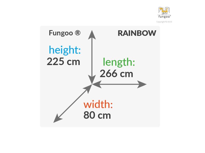 FUNGOO MODULE RAINBOW (Brücke) / NADELHOLZ teak impr.