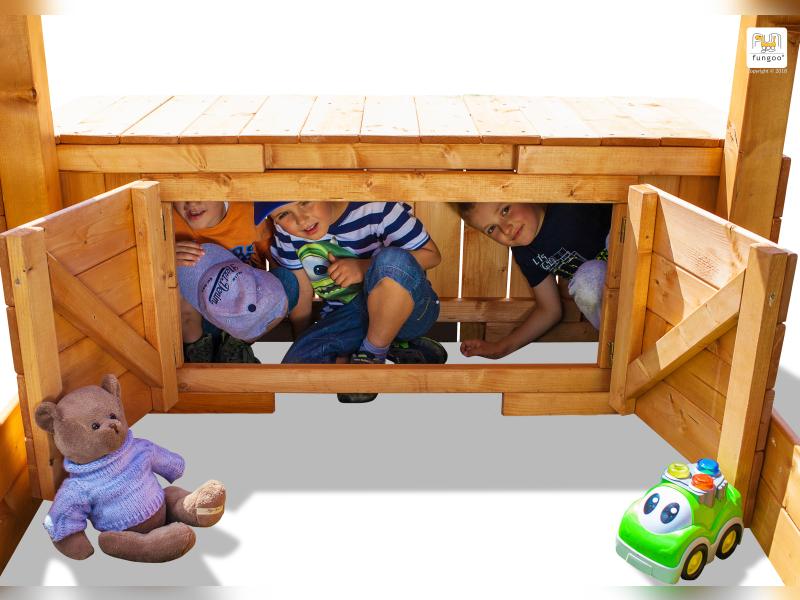 FUNGOO MODULE TOYBOX (große Spielzeugbox) / NADELHOLZ teak impr.