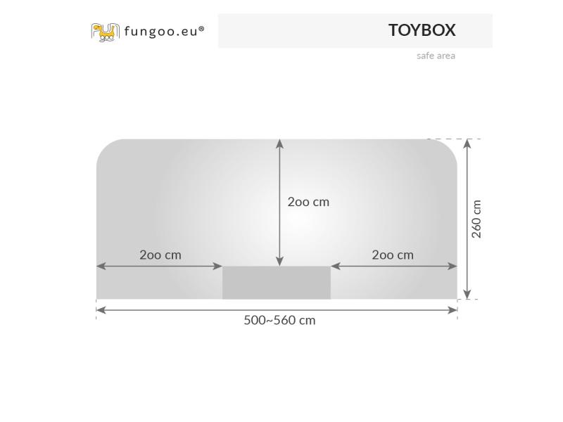 FUNGOO MODULE TOYBOX (große Spielzeugbox) / NADELHOLZ teak impr.