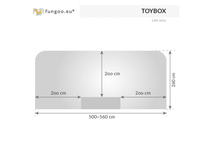 FUNGOO MODULE TOYBOX (große Spielzeugbox) / NADELHOLZ teak impr.