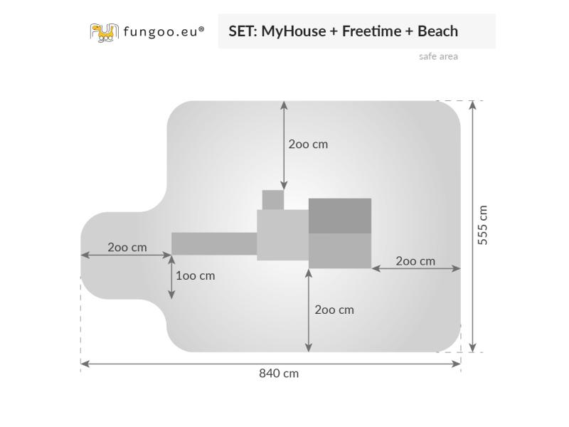 FUNGOO My HOUSE Free Time Beach / NADELHOLZ teak impr.