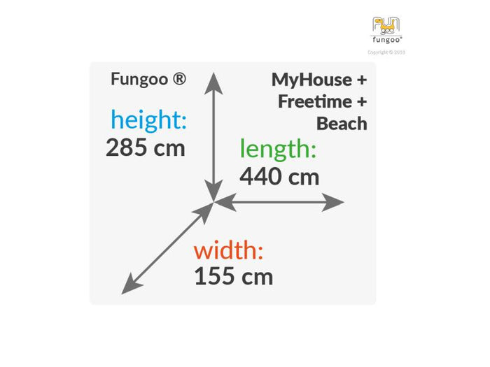 FUNGOO My HOUSE Free Time Beach / NADELHOLZ teak impr.