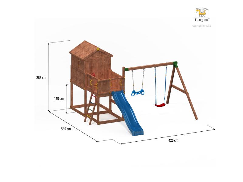 FUNGOO My HOUSE Move+ / NADELHOLZ teak impr.