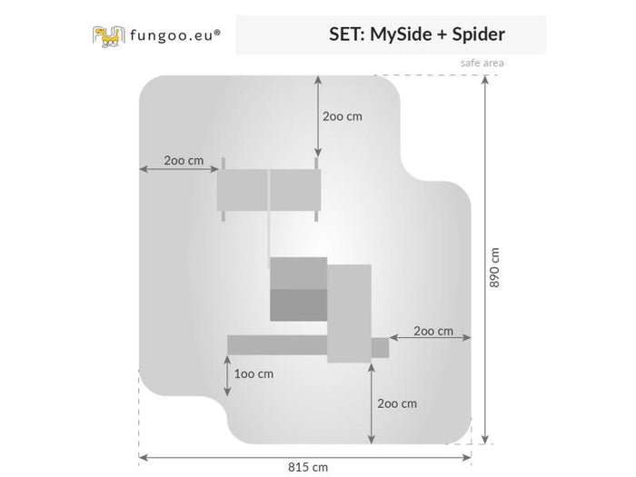 FUNGOO My SIDE Spider+ / NADELHOLZ teak impr.