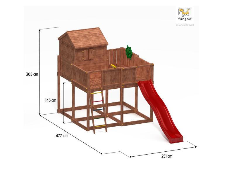 FUNGOO My SPACE XL / NADELHOLZ teak impr.