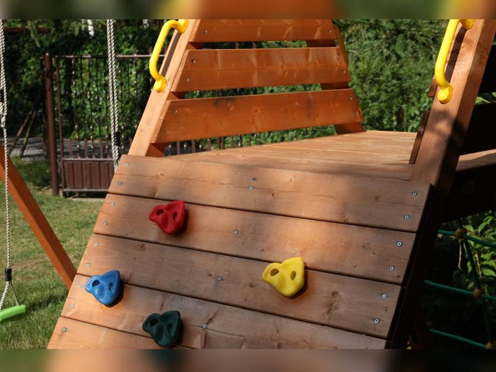 FUNGOO SPIDER KING (Schaukelsitz rot) / NADELHOLZ teak impr.