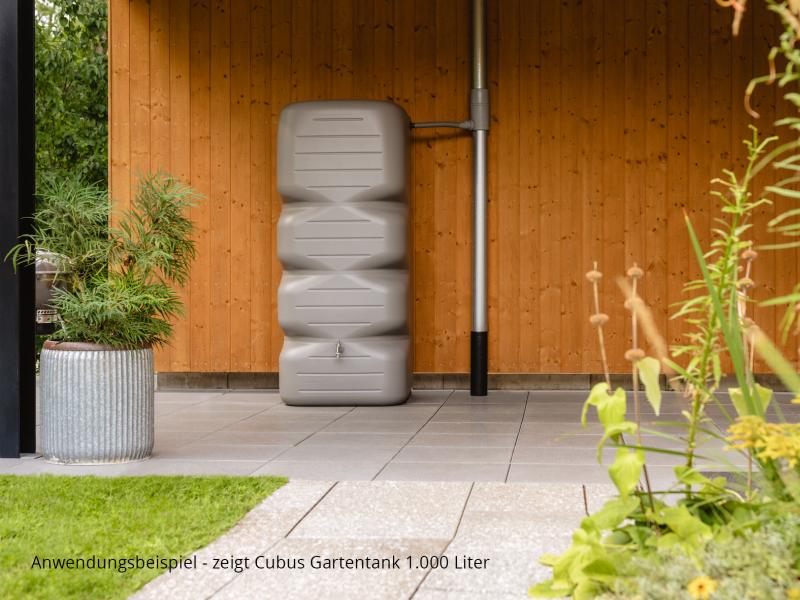 Garantia Regentonne Cubus 700 Liter, betongrau
