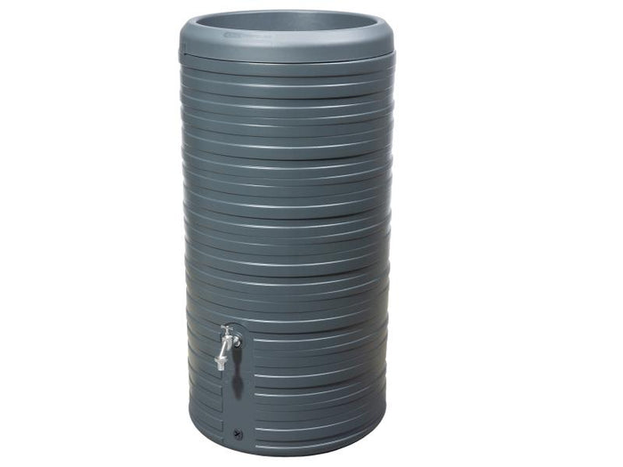 Garantia Regentonne Nordic 2in1, 300 Liter, graphit grey, inkl. Pflanzschale