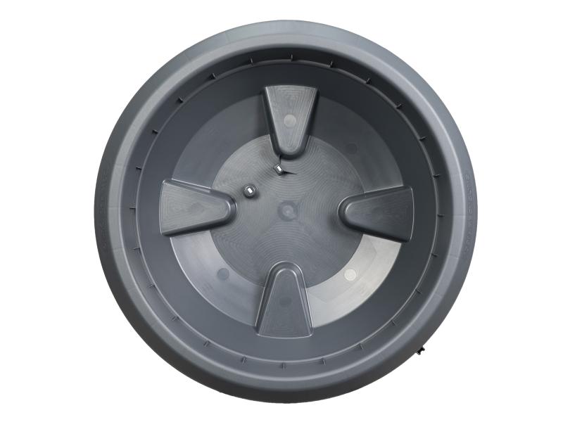 Garantia Regentonne Nordic 2in1, 300 Liter, graphit grey, inkl. Pflanzschale