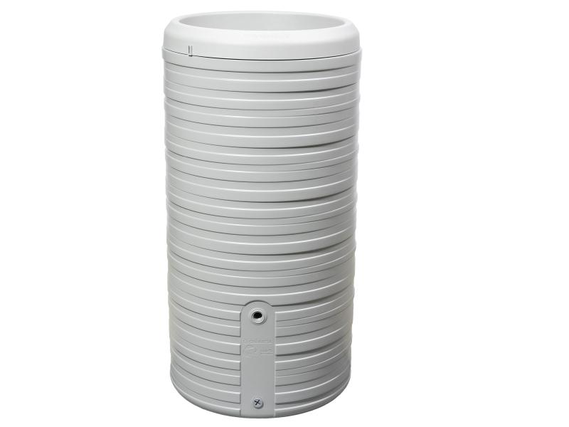 Garantia Regentonne Nordic 2in1, 300 Liter, steingrau, inkl. Pflanzschale