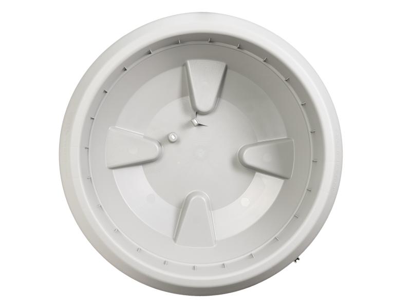 Garantia Regentonne Nordic 2in1, 300 Liter, steingrau, inkl. Pflanzschale